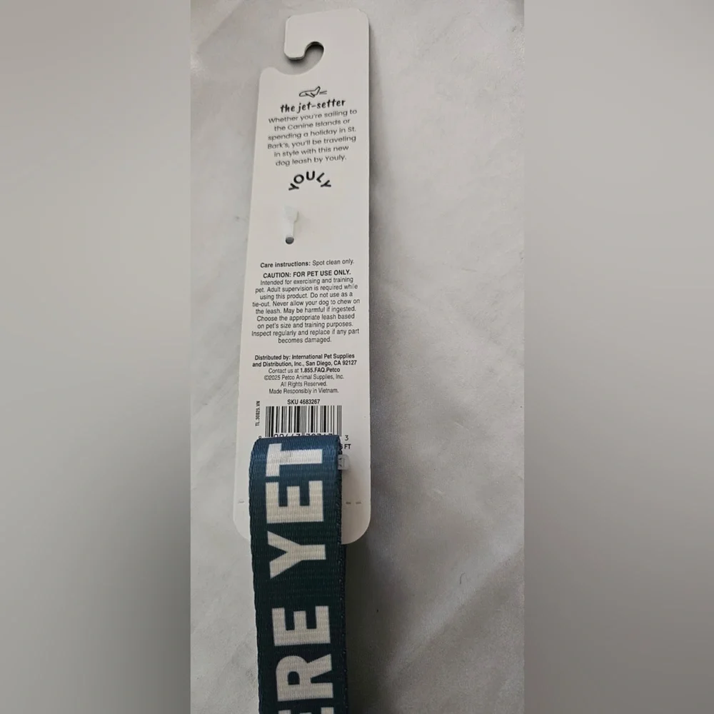 Youly the jet-setter Are We There Yet? Dog Leash (6ft)